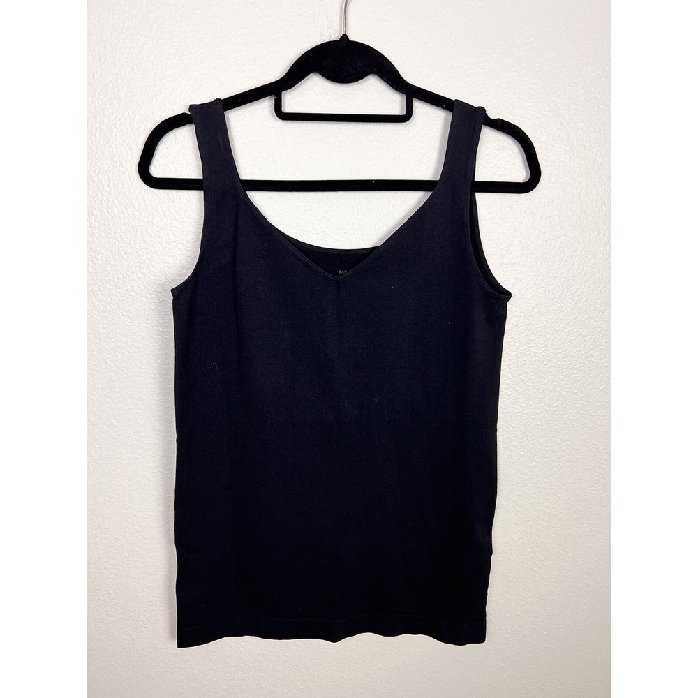 Parkhurst Women's Large Spandex Black Summer Tank‎ Top Sleeveless Top